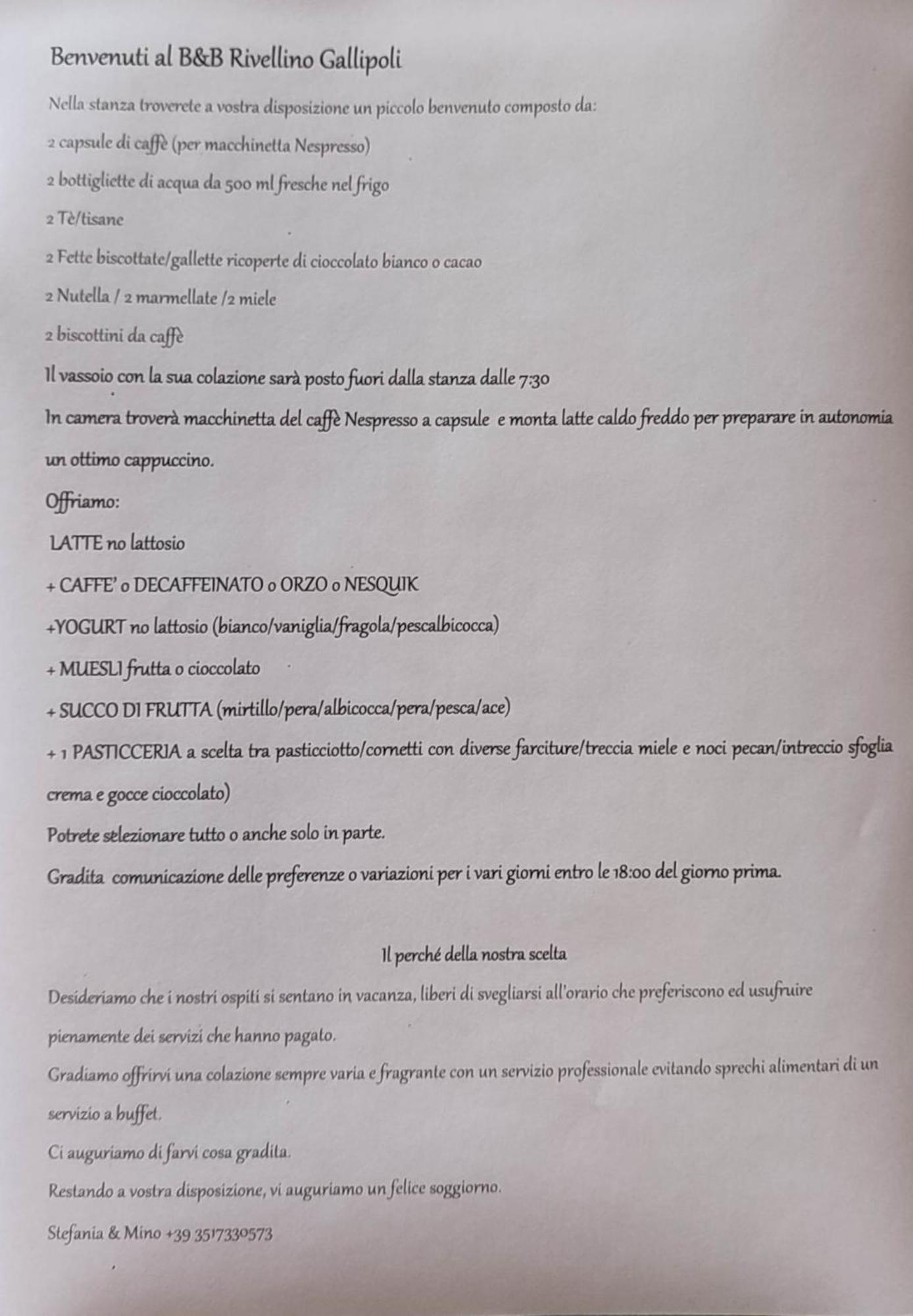 B&B Rivellino Gallipoli Dış mekan fotoğraf